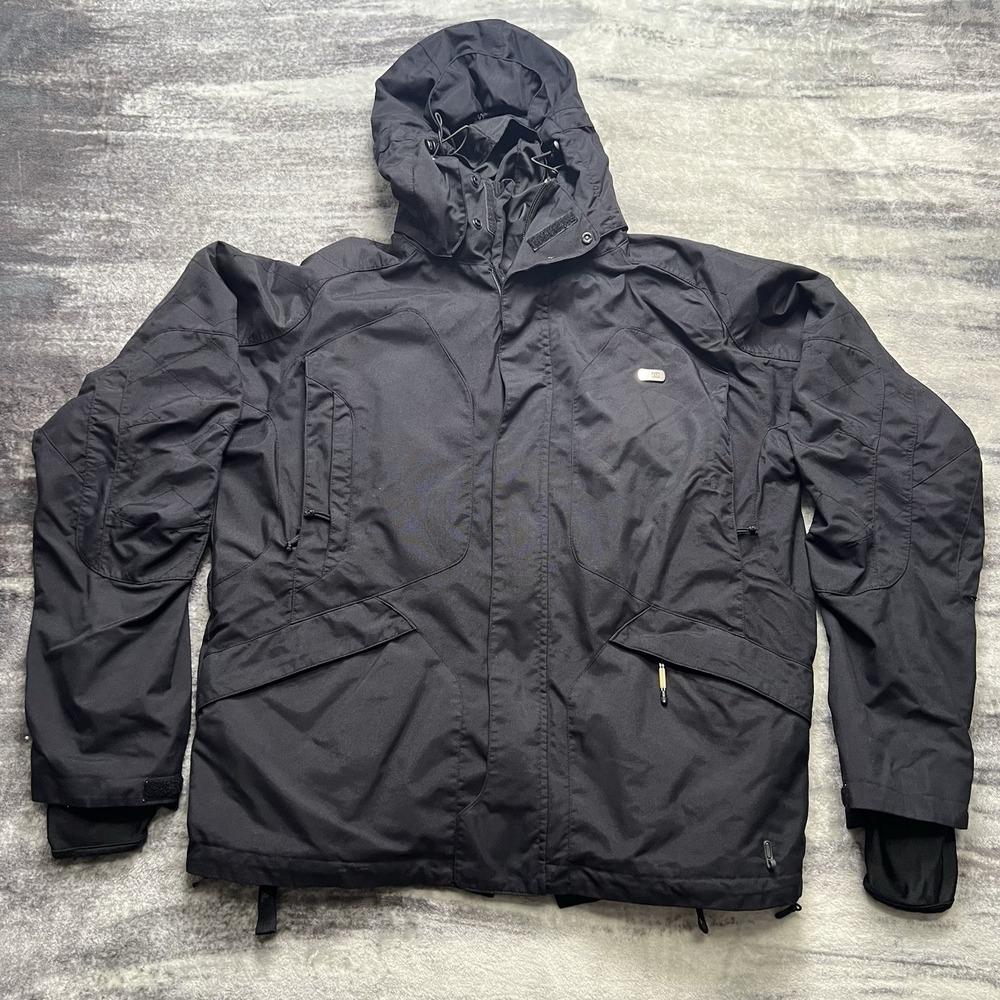 DC Shoes Jacket Mens Medium Black Exotex 10,000 Hooded Ski Snowboard